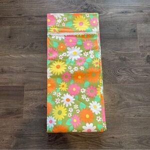 Vintage Wabasso flat sheet Marvel Press double top flat flower power